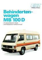 Folder Binz - Mercedes-Benz 100 D Behindertenwagen (1990), Verzenden, Gelezen, Mercedes