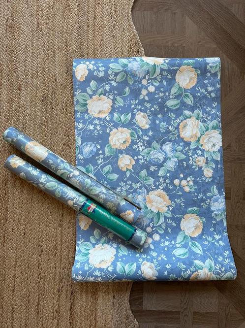 Drie rollen prachtig vintage behang uit Frankrijk, Huis en Inrichting, Stoffering | Behang, 10 tot 25 m², Ophalen of Verzenden