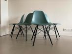 Vitra eames side stoelen oceaan groen dsw zwart, Huis en Inrichting, Stoelen, Twee, Ophalen of Verzenden, Zo goed als nieuw, X