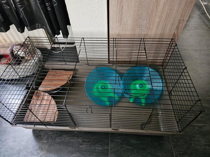 Konijnen-, Cavia- of Knaagdierenkooi 100x53x42,5cm met extra, Dieren en Toebehoren, Knaagdieren en Konijnen | Hokken en Kooien