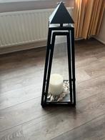 Groot windlicht metaal/glas - Nieuwstaat!, Overige typen, Ophalen of Verzenden, Waterbestendig, Glas