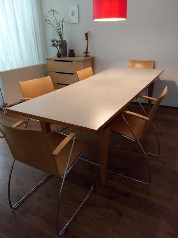 Ligne Roset eettafel bureau design 2.20 x 85, met onderplank beschikbaar voor biedingen