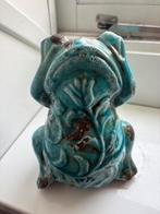 Beeld kikker, turquoise, Ophalen of Verzenden, Zo goed als nieuw