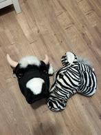 Dierenkoppen voor Kinderkamer - Koe & Zebra, Ophalen, Nieuw