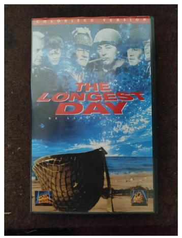 VHS The Longest Day Colorized Version + NL-Subs, (Zeldzaam!) beschikbaar voor biedingen