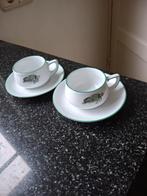 Vintage Thomas Lacroix schildpad espresso kop-en schotels, Huis en Inrichting, Keuken | Servies, Ophalen of Verzenden, Zo goed als nieuw
