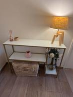 Gangkastje wit met gouden frame, Ophalen of Verzenden, Zo goed als nieuw