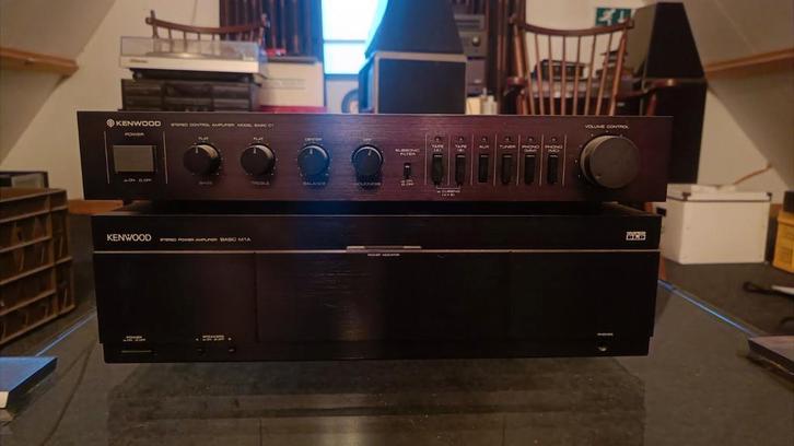 Kenwood Basic M1 & C1 Set - Versterker en Voorversterker, Audio, Tv en Foto, Versterkers en Receivers, Gebruikt, Ophalen of Verzenden