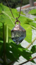 Electroformed Koperen Herkimer Diamant hanger, Verzenden, Mineraal