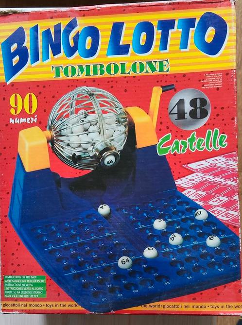 Bingo Lotto Tombolone - Leuk familiespel voor de feestdagen!, Hobby en Vrije tijd, Gezelschapsspellen | Bordspellen, Gebruikt