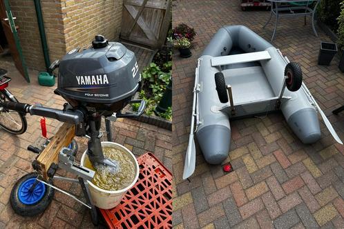Hydroforce 230 boot met Yamaha 2,5pk 4-takt en strandwielen, Watersport en Boten, Rubberboten, Zo goed als nieuw, Overige merken
