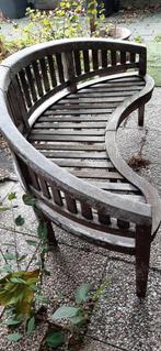 Bananenbank hardhout 150 cm breed, Tuin en Terras, Ophalen, Gebruikt, Hout