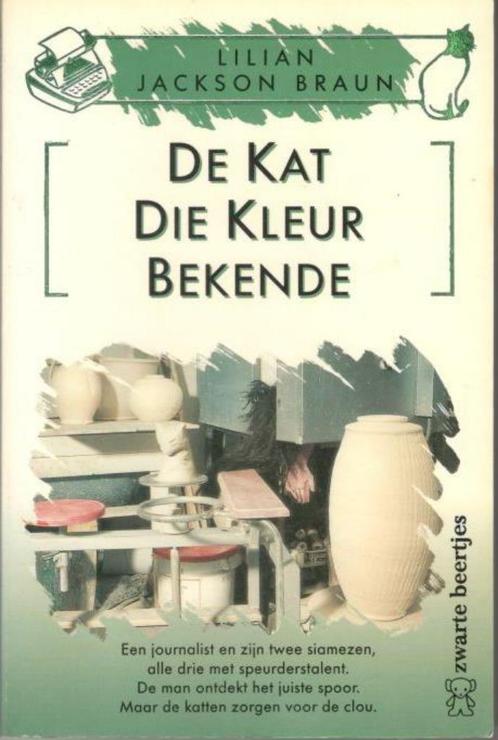 Lilian Jackson Braun - de kat die kleur bekende., Boeken, Detectives, Zo goed als nieuw, Ophalen of Verzenden
