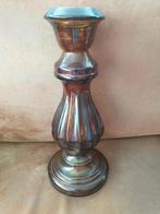 Rookglazen vaas, 40 cm hoog, Ophalen of Verzenden, Overige kleuren, Glas, Minder dan 50 cm