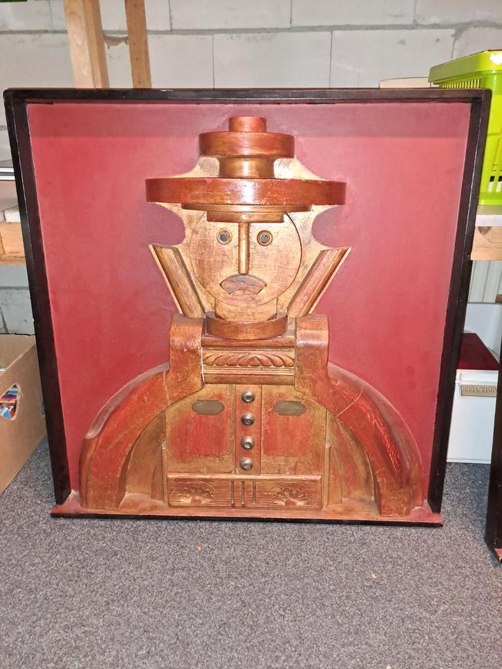 2 houten Kunstwerken Robert Michiels, Antiek en Kunst, Kunst | Beelden en Houtsnijwerken, Ophalen of Verzenden