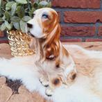 Vintage beeldje hond 'Cocker spaniel' keramiek, 17 cm., Verzamelen, Beelden en Beeldjes, Ophalen of Verzenden, Zo goed als nieuw