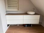 Keukenblok met waskom en plintenboiler, Ophalen, Zo goed als nieuw, Wit