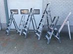 Diverse trappen en ladders + RSS dakrandbeveiliging, Ophalen, Gebruikt, Trap