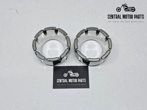 Vance & Hines Chromen end caps voor Widow Slip ons, Motoren, Onderdelen | Harley-Davidson, Nieuw, Ophalen of Verzenden