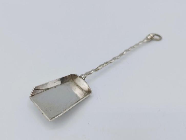 Zilveren miniatuur kolenschop, J. Borduur, Amsterdam, 1745, Antiek en Kunst, Antiek | Goud en Zilver, Zilver, Verzenden