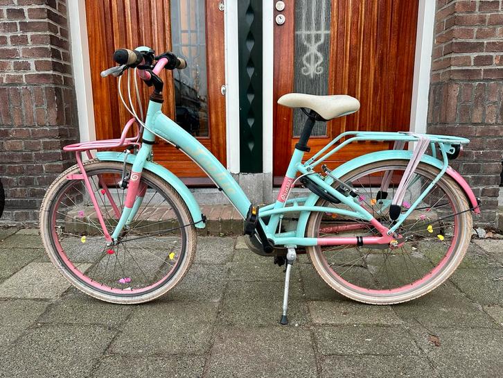 Meisjesfiets Loekie 22 inch - 3 versnellingen, Fietsen en Brommers, Fietsen | Meisjes, Zo goed als nieuw, 22 inch, Handrem, Versnellingen