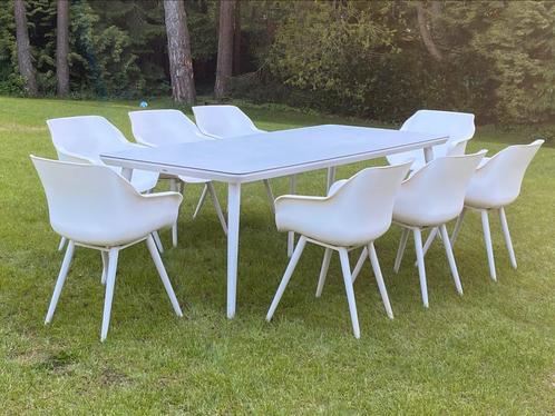 Hartman sophie studio dining eettafel en stoelen, Tuin en Terras, Tuinstoelen, Zo goed als nieuw, Kunststof, Ophalen