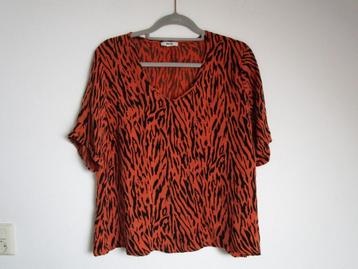 Nr.31: Mooie blouse van Anna maat 44 tijgerprint Maat L - XL beschikbaar voor biedingen