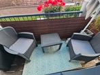 Mooie balkonset, Tuin en Terras, Tuinsets en Loungesets, Kunststof, Bijzettafel, Zo goed als nieuw, Tuinset