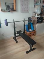 Halterbank Benchpress met Dipstation, Ophalen, Gebruikt, Krachtstation, Metaal