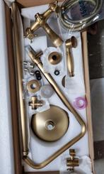 Retro opbouwdouche, doucheset, regendouche, landelijk, brons, Ophalen of Verzenden, Nieuw, Douche