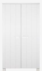 Woood kledingkast Robin wit, Huis en Inrichting, Kasten | Kledingkasten, 100 tot 150 cm, Grenenhout, Met hangruimte, 50 tot 75 cm