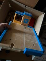 Houten treinbaan, autoparkeerdek en brug, Ophalen, Zo goed als nieuw