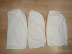 3 waterdichte ledikant molton hoeslakens 60x120 cm, Jongetje of Meisje, Ophalen of Verzenden, Zo goed als nieuw, Wit