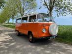 Volkswagen T2 Camper 1972 met Nederlands kenteken wit-oranje, Auto's, Wit, Origineel Nederlands, Particulier, Transporter