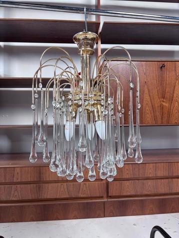 Vintage teardrop kroonluchter lamp  beschikbaar voor biedingen