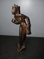 Brons meisje/ vrouw gesigneerd in de voet, Antiek en Kunst, Kunst | Beelden en Houtsnijwerken, Ophalen of Verzenden