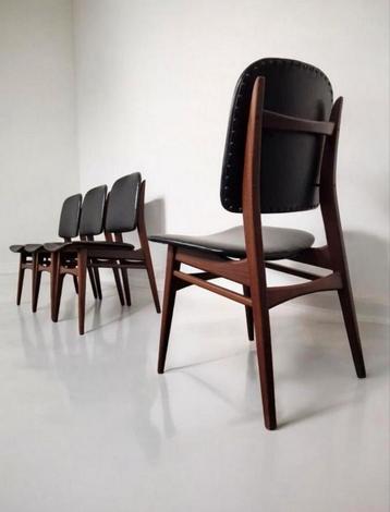 Louis van Teeffelen – ‘Milaan’ Dining Chairs (Webé, 1950s) beschikbaar voor biedingen