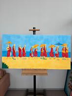 Schilderij: Monniken aan het Strand, Antiek en Kunst, Kunst | Schilderijen | Klassiek, Ophalen