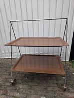 A1 vintage serveerwagen trolley theewagen inklapbaar bar, Ophalen of Verzenden