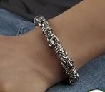 Armband Tibet zilver brede Ronde schakel 21 CM -NIEUW-, Ophalen of Verzenden, Nieuw, Zilver, Zilver