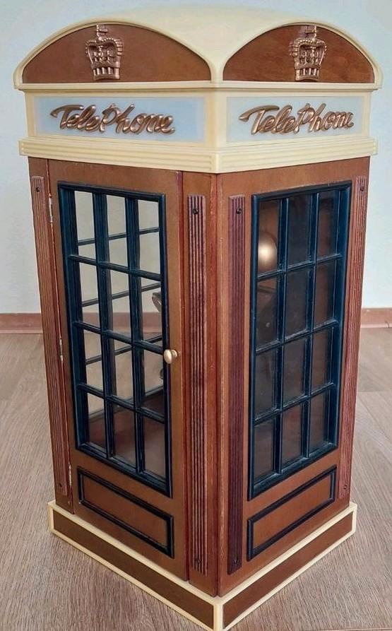 Engelse Telefooncel, mooie decoratie  49cm hoog, Antiek en Kunst, Antiek | Tv's en Audio, Ophalen of Verzenden