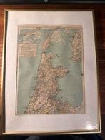 Oude Landkaart Noord-Holland in Lijst, Boeken, Atlassen en Landkaarten, Voor 1800, Landkaart, Nederland, Ophalen