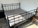 Stalen bedframe te koop – 180x200 cm (geschikt voor kingsize, Ophalen, Gebruikt, Tweepersoons, 180 cm