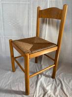 4 Vintage houten stoelen - prijs voor set, Ophalen, Zo goed als nieuw, Bruin, Vier