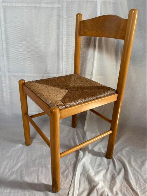 4 Vintage houten stoelen - prijs voor set, Huis en Inrichting, Stoelen, Zo goed als nieuw, Vier, Bruin, Ophalen