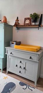 Franse brocante commode - grijs, Ophalen, Gebruikt, 50 tot 70 cm, 75 tot 100 cm