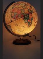 World Antique wereldbol met licht, Verzenden, Verlicht, Zo goed als nieuw