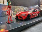 Toyota Supra met Miriya figuur Jada 1:24, Hobby en Vrije tijd, Modelauto's | 1:24, Christian@diecastcompany.nl, Auto, The Diecast Company