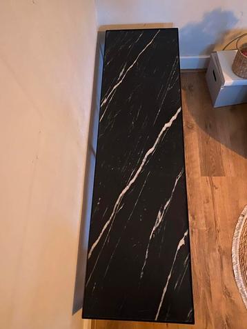 Zwarte Marmer TV Meubel - Zo Goed Als Nieuw! beschikbaar voor biedingen