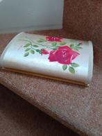 Stoffen doos rh rozen, Antiek en Kunst, Curiosa en Brocante, Ophalen of Verzenden
